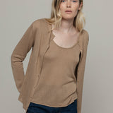 Cardigan Donna Viscosa Vanessa Beige