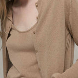 Cardigan Donna Viscosa Vanessa Beige