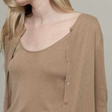 Cardigan Donna Viscosa Vanessa Beige