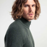 Verde Foresta | Cardigan Uomo Cashmere Rigenerato Ippolito