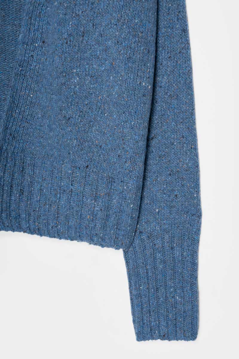 Cardigan Donna Cashmere Rigenerato Paloma Blu