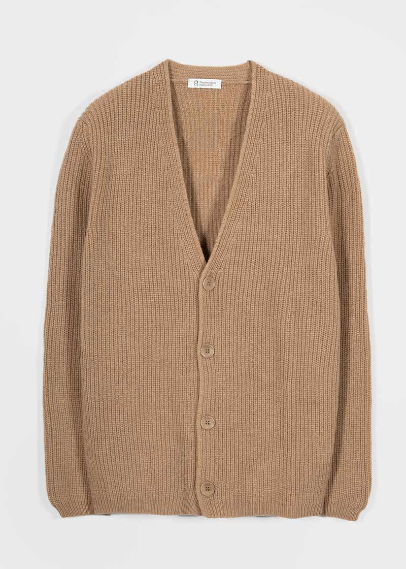 Cardigan Unisex Lana Rigenerata Cleto - Rifò Lab Moda circolare made in Italy