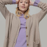 Beige Sabbia | Cardigan Donna Cashmere Rigenerato Claudia