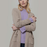 Beige Sabbia | Cardigan Donna Cashmere Rigenerato Claudia