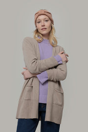 Beige Sabbia | Cardigan Donna Cashmere Rigenerato Claudia