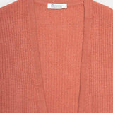 Cardigan Donna Cashmere Rigenerato Margherita Rosa Pompelmo