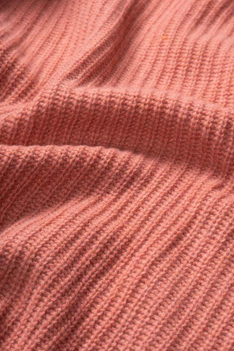 Cardigan Donna Cashmere Rigenerato Margherita Rosa Pompelmo