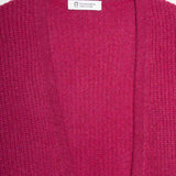 Cardigan Donna Cashmere Rigenerato Margherita Rosa Ciclamino