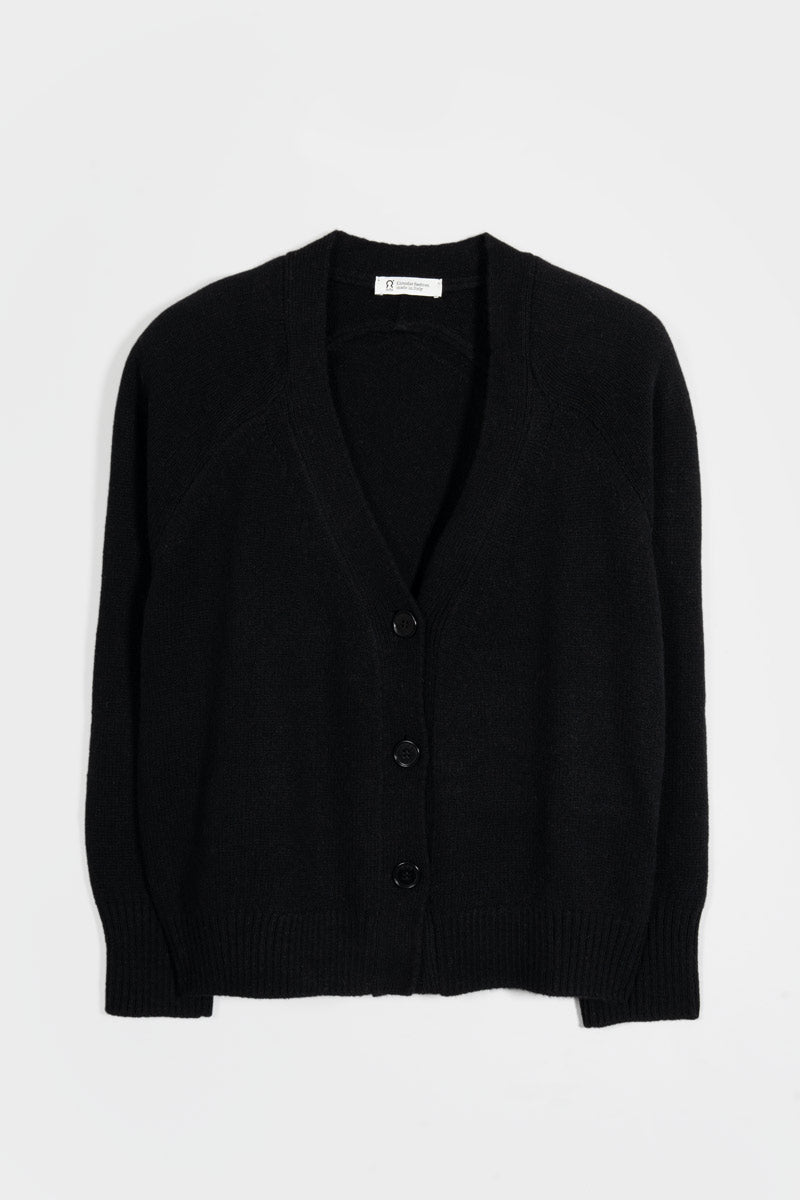 Cardigan con bottoni Donna Cashmere Rigenerato Tosca- Rifò Lab Moda circolare made in Italy 
