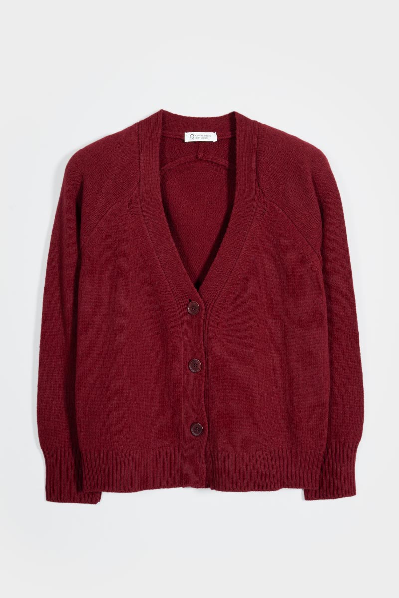 Cardigan con bottoni Donna Cashmere Rigenerato Tosca