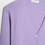 Viola Glicine | Cardigan Donna Light Cashmere Rigenerato Letizia