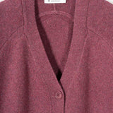 Cardigan Cashmere Donna Corto con Bottoni Tosca  - Rifò Lab Moda circolare made in Italy
Rosso Marsala