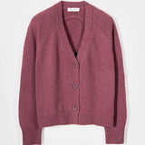 Cardigan Cashmere Donna Corto con Bottoni Tosca  - Rifò Lab Moda circolare made in Italy
Rosso Marsala