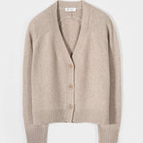 Cardigan Cashmere Donna Corto con Bottoni Tosca  - Rifò Lab Moda circolare made in Italy
Beige Sabbia
