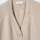 Cardigan Cashmere Donna Corto con Bottoni Tosca  - Rifò Lab Moda circolare made in Italy
Beige Sabbia