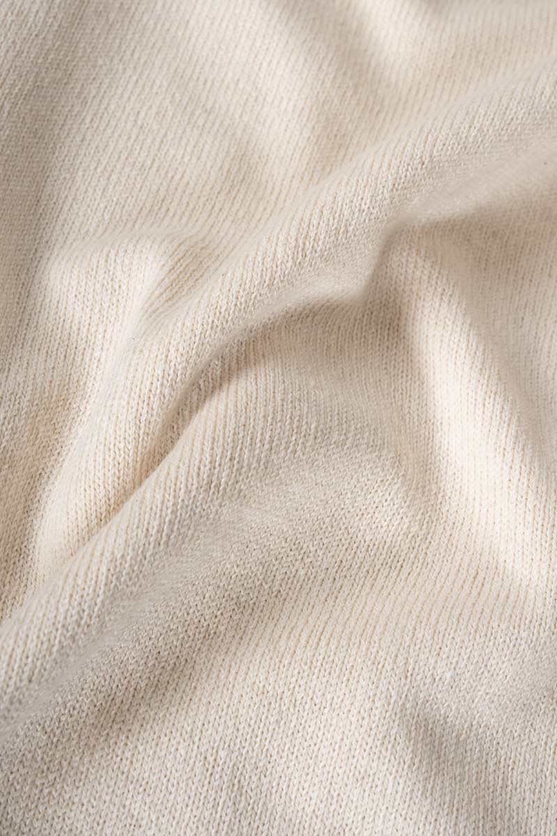 Cardigan Donna Manica Media Cotone Rigenerato Leda Bianco