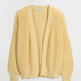 Giallo Crema | Cardigan Donna Cotone Rigenerato Irma