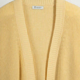 Giallo Crema | Cardigan Donna Cotone Rigenerato Irma