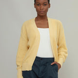 Giallo Crema | Cardigan Donna Cotone Rigenerato Irma