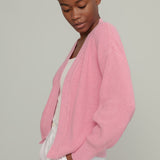 Rosa Ciliegio | Cardigan Donna Cotone Rigenerato Irma