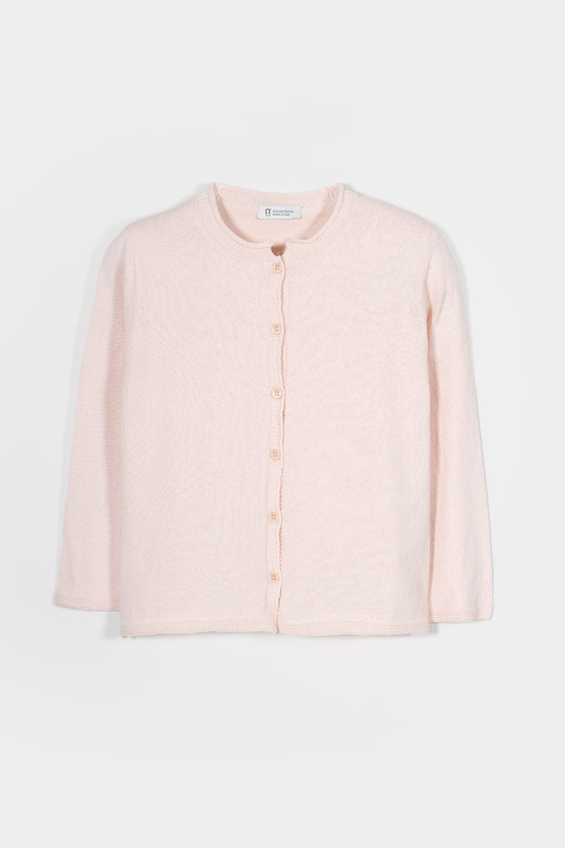 Cardigan Donna Manica Media Cotone Rigenerato Leda