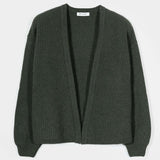Verde Foresta | Cardigan corto cashmere rigenerato