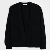 Nero Ardesia | Cardigan corto cashmere rigenerato