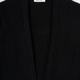 Nero Ardesia | Cardigan corto cashmere rigenerato