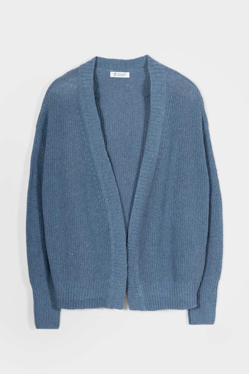 Blu Atlantico | Cardigan Cotone Donna Jeans Rigenerato