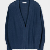 Blu Baltico | Cardigan Cotone Donna Jeans Rigenerato