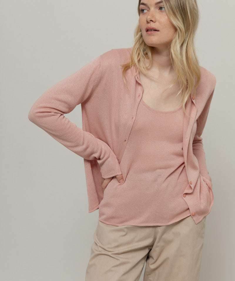 Rosa Quarzo | Cardigan Viscosa Donna Vanessa