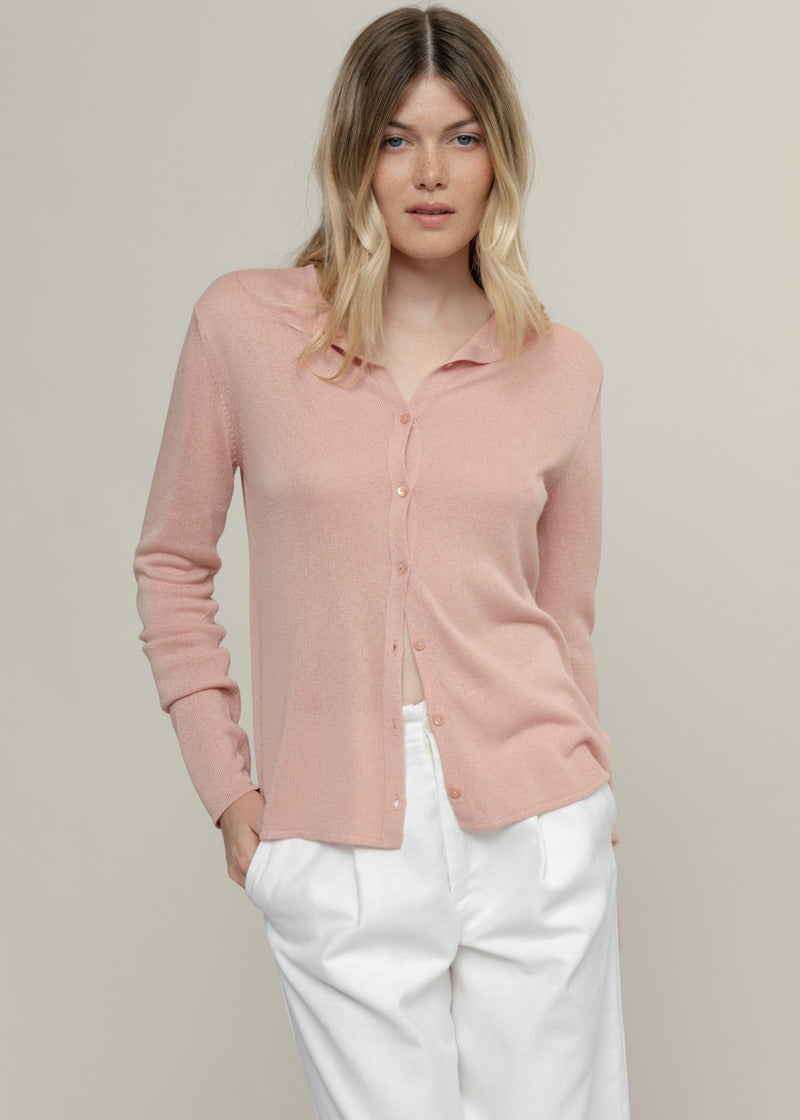 Rosa Quarzo | Cardigan Viscosa Donna Vanessa