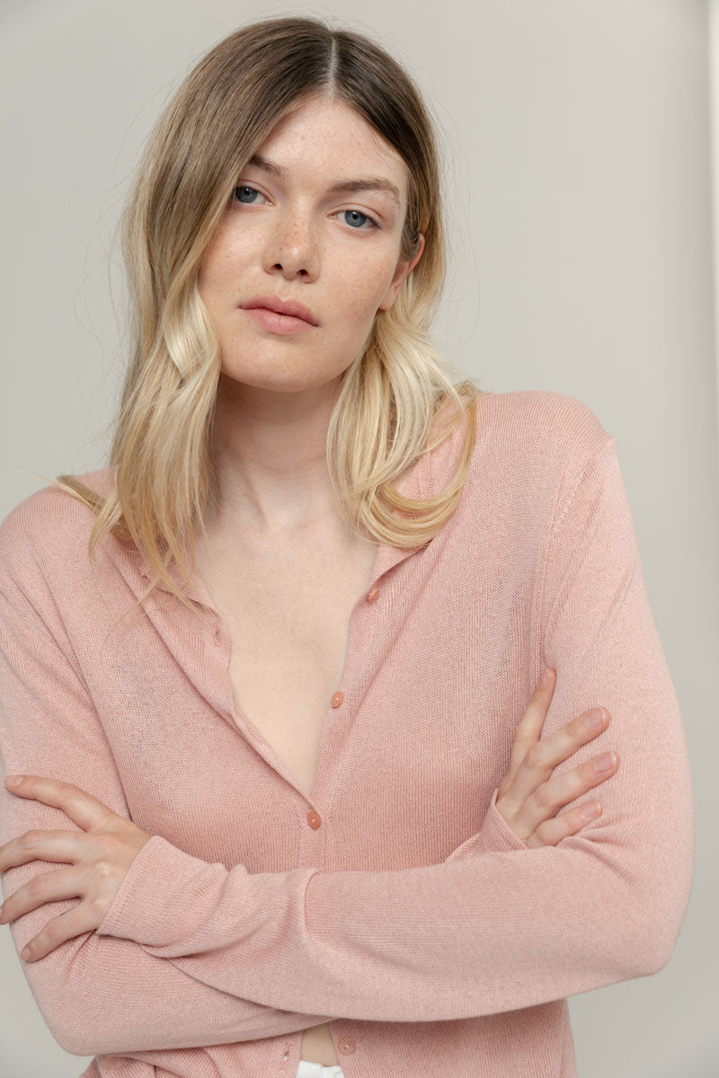 Rosa Quarzo | Cardigan Viscosa Donna Vanessa