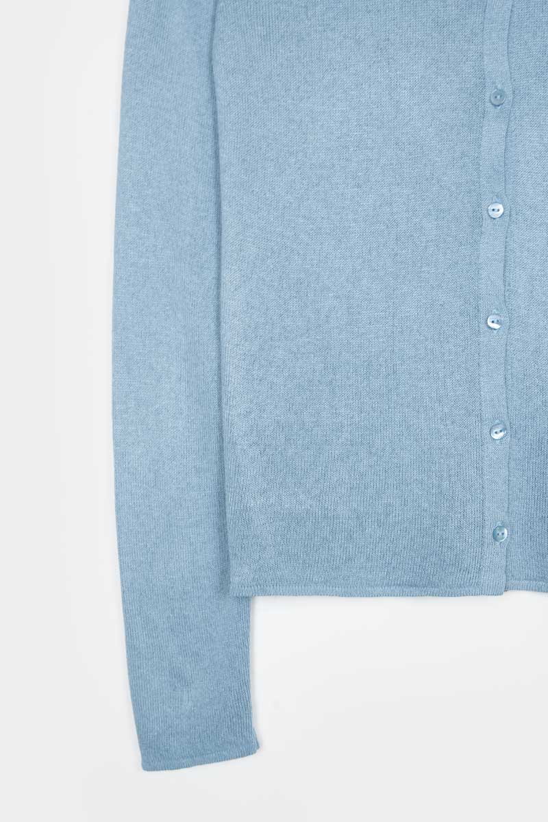 Azzurro Polvere | Cardigan Viscosa Donna Vanessa