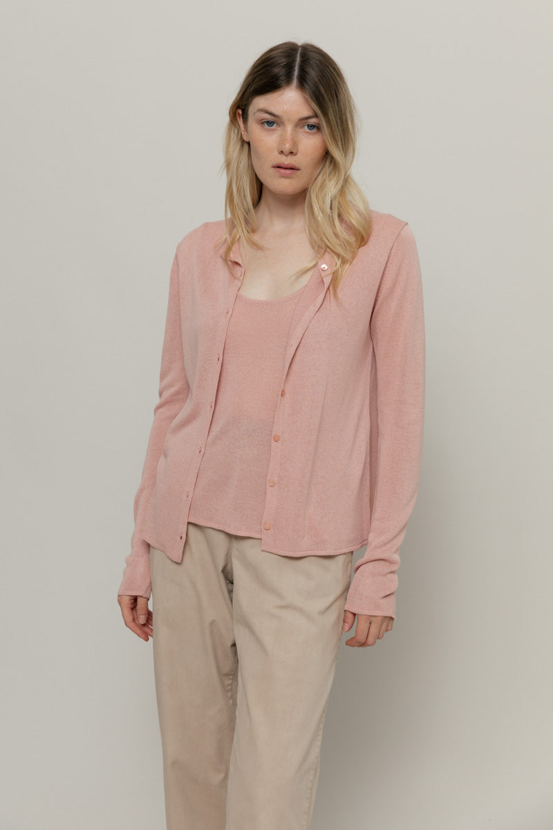 Rosa Quarzo | Cardigan Viscosa Donna Vanessa