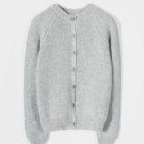 Cardigan Donna Lana Alpaca Riciclata Grigio Vittoria - Rifò Lab Moda circolare made in Italy