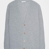 Cardigan Unisex Lana Rigenerata Cleto Grigio