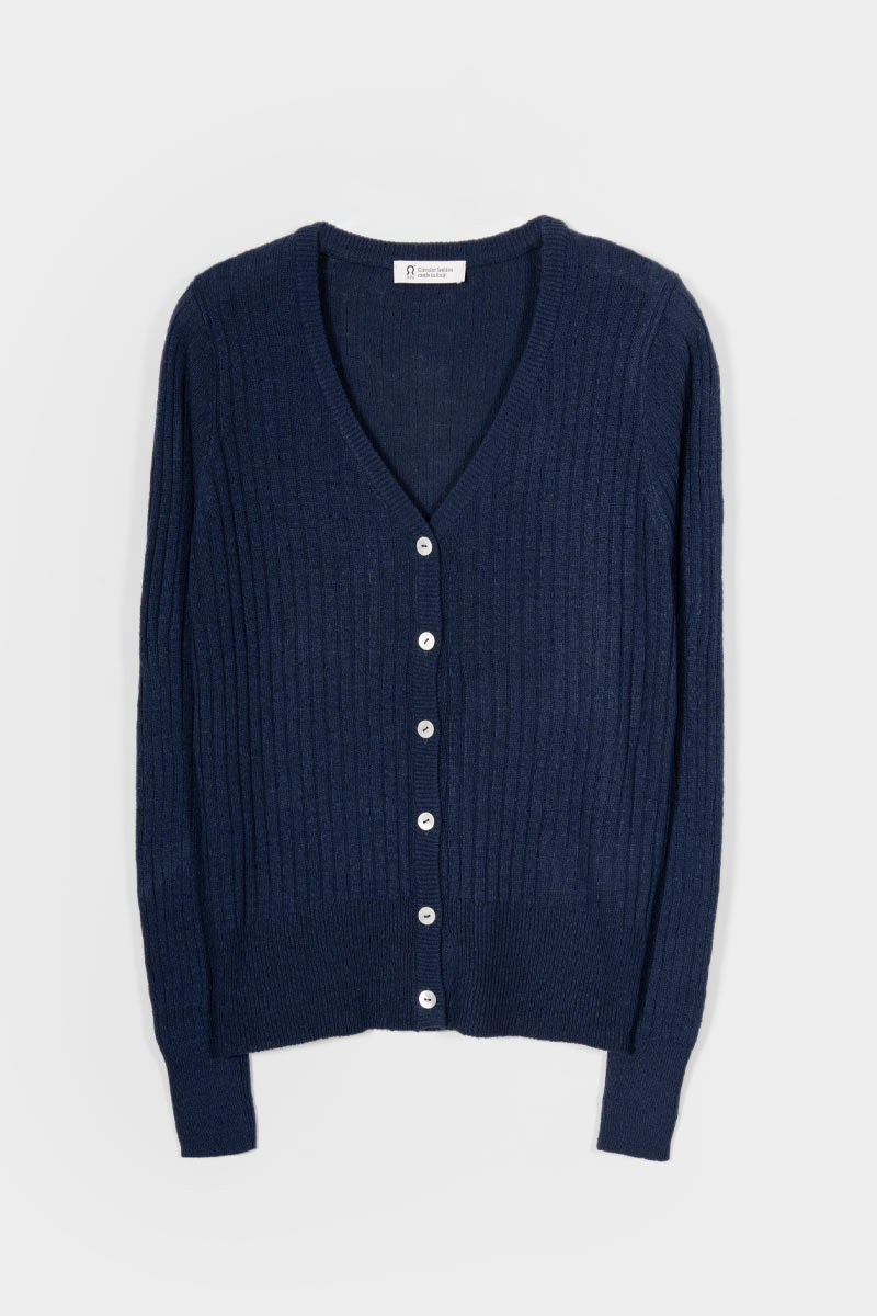 Cardigan Donna Seta Rigenerata Realma - Rifò Moda circolare made in Italy