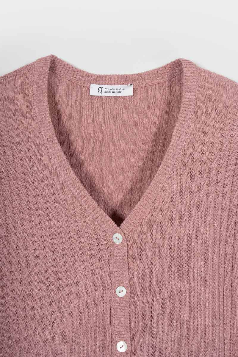 Cardigan Donna Seta Rigenerata Realma - Rifò Moda circolare made in Italy