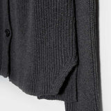 Cardigan Donna Cotone Rigenerato Aspasia Grigio Nero