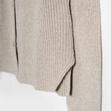 Cardigan Donna Cotone Rigenerato Aspasia Beige