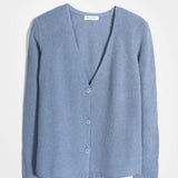 Cardigan Donna Cotone Rigenerato Aspasia Blu