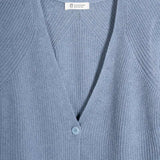 Cardigan Donna Cotone Rigenerato Aspasia Blu
