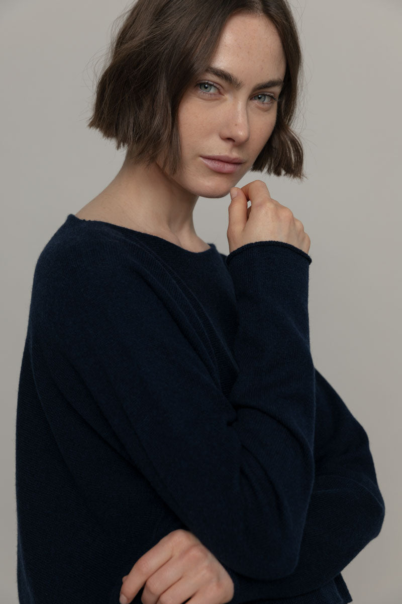 Blu Mora | Maglia Donna Cashmere Rigenerato Silvia