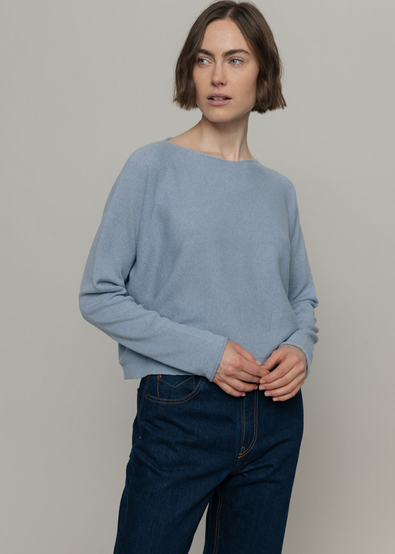 Azzurro Nuvola | Maglia Donna Cashmere Rigenerato Silvia