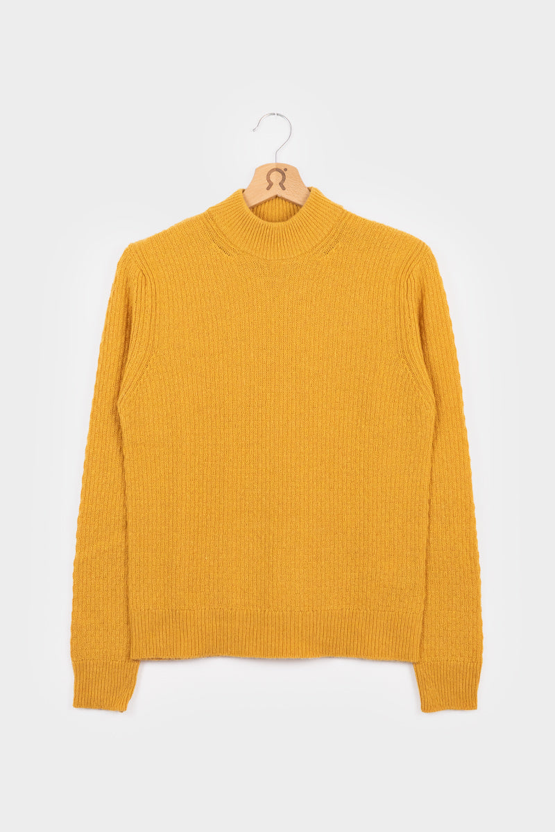 Giallo Pannocchia | Maglia cashmere rigenerato