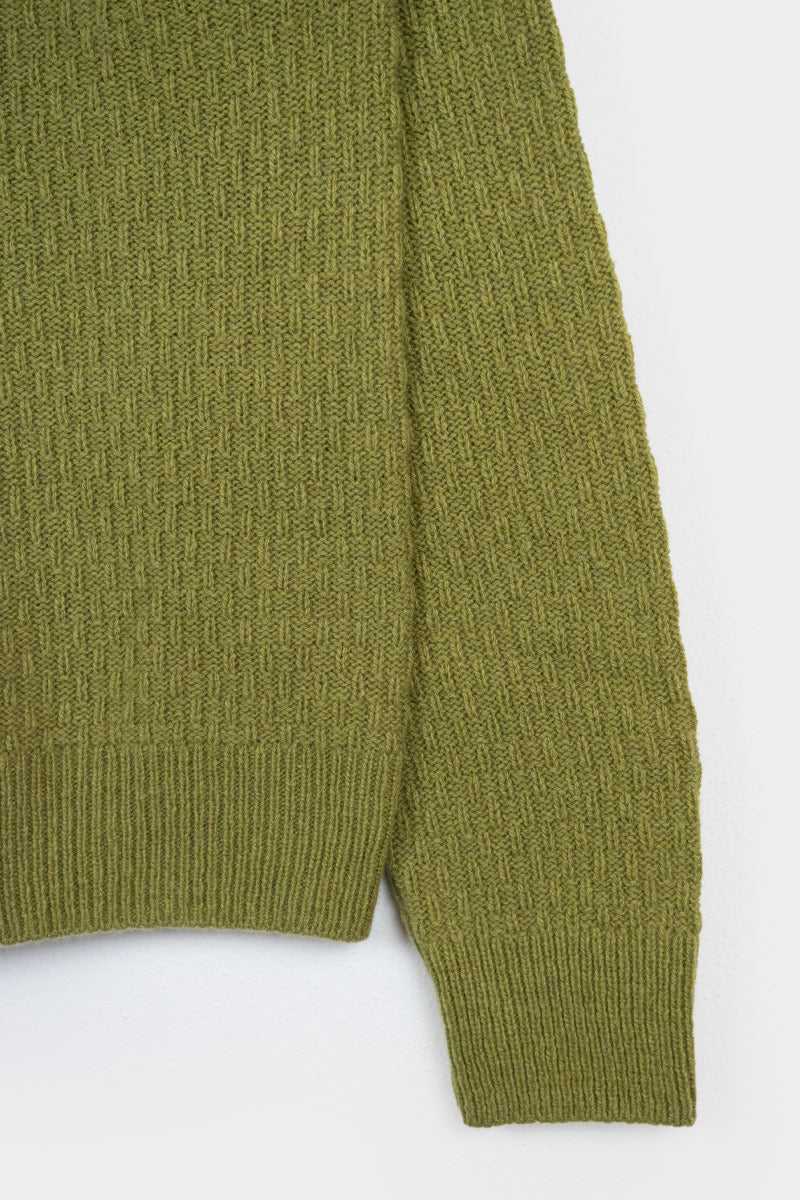 Verde Cavolo | Maglia cashmere rigenerato