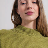 Verde Cavolo | Maglia cashmere rigenerato