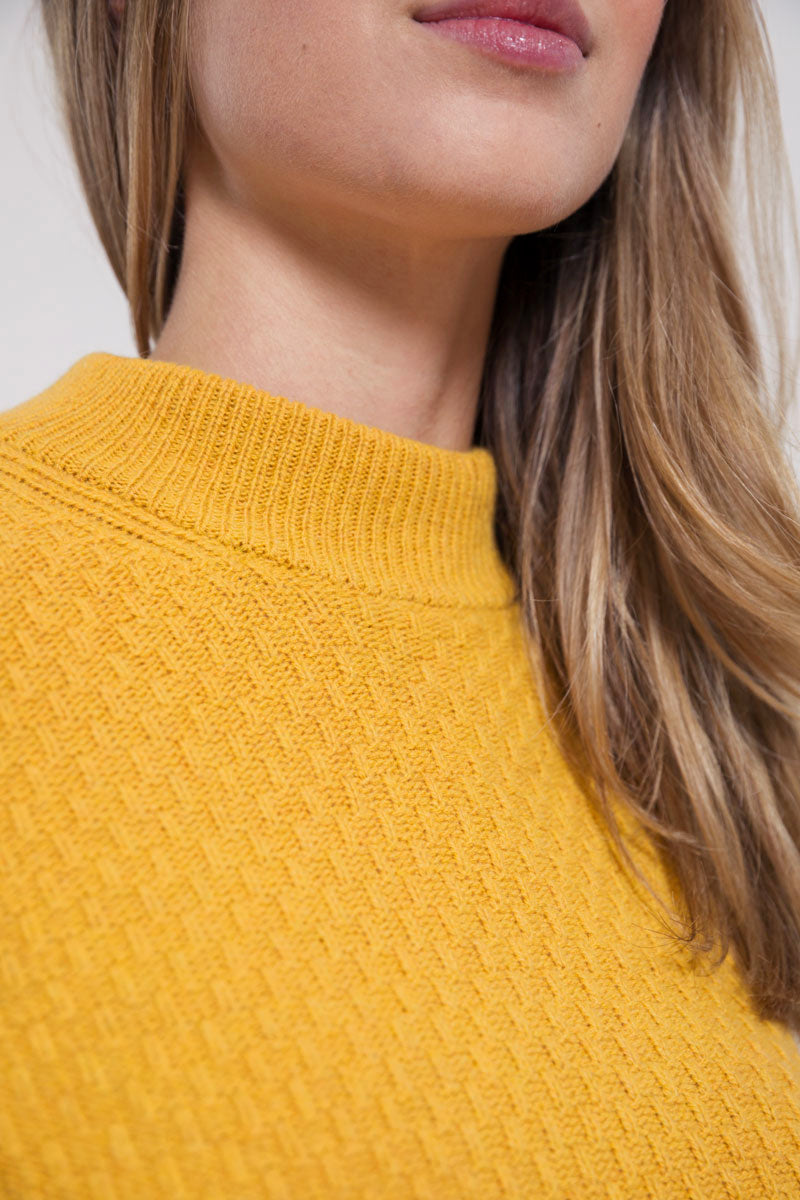 Giallo Pannocchia | Maglia cashmere rigenerato