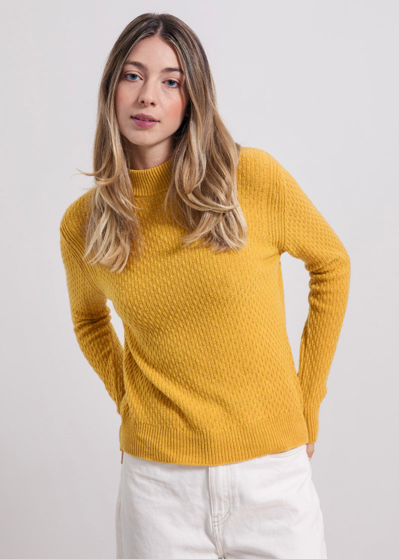 Giallo Pannocchia | Maglia cashmere rigenerato